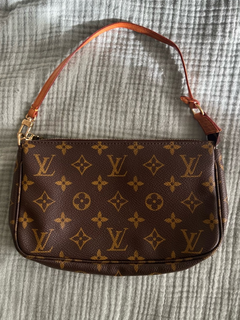 Louis Vuitton Brown Monogram Canvas Pochette Bag